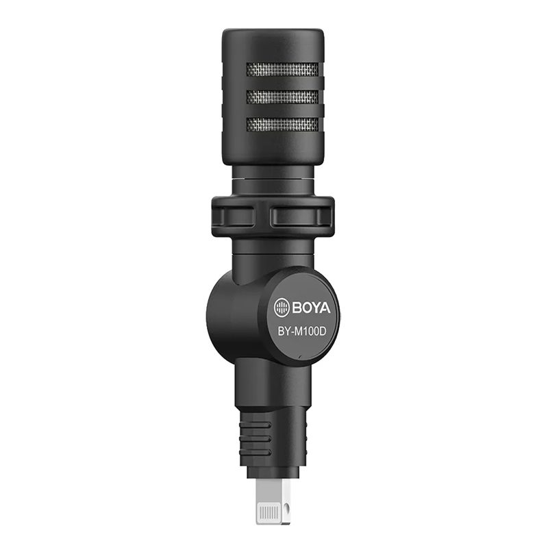 Boya-BY-M100D-Lightning-Mininature-Condenser-Microphone-6 میکروفون کندانسر Boya BY-M100D Lightning