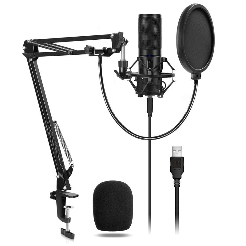 Yanmai-Q9-Plus-Microphone-1 میکروفون کندانسور و پایه لرزشگیر Yanmai Q9 Plus + پاپ فیلتر