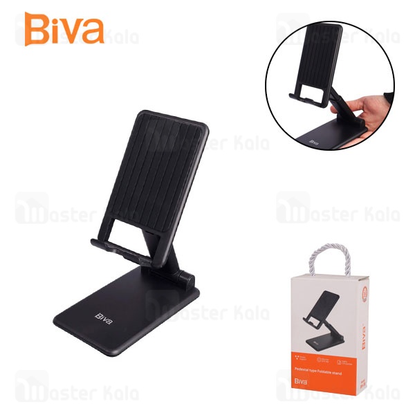 هولدر و پایه نگهدارنده رومیزی بیوا Biva BH-38 Pedestal Type Foldable Stand مناسب گوشی و تبلت هولدر و پایه نگهدارنده رومیزی بیوا Biva BH-38 Pedestal Type Foldable Stand مناسب گوشی و تبلت