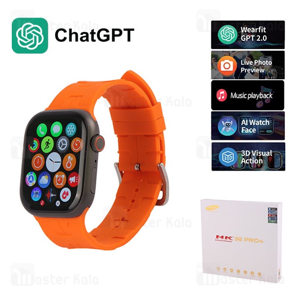 ساعت هوشمند HK98 Pro Plus نسخه ChatGPT ساعت هوشمند HK98 Pro Plus نسخه ChatGPT