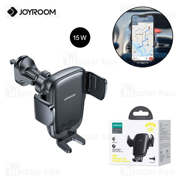 هولدر و شارژر وایرلس دریچه کولری جویروم JoyRoom JR-ZS243 توان 15 وات هولدر و شارژر وایرلس دریچه کولری جویروم JoyRoom JR-ZS243 توان 15 وات